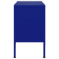 Meuble TV Bleu marine 105x35x50 cm Acier