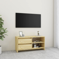 Meuble TV 80x31x39 cm bois de pin massif