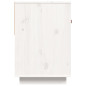 Meuble TV Blanc 90x40x60 cm Bois de pin massif