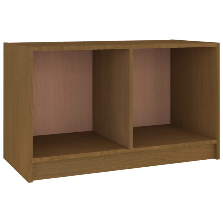 Meuble TV Marron miel 70x33x42 cm Bois de pin massif