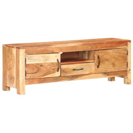 Meuble TV 116x30x40 cm Bois d'acacia massif