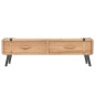 Meuble TV 110x33x35 cm Bois de sapin massif