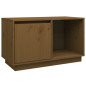 Meuble TV Marron miel 74x35x44 cm Bois de pin massif