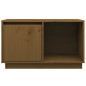 Meuble TV Marron miel 74x35x44 cm Bois de pin massif