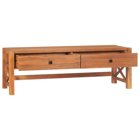 Meuble TV 140x40x45 cm Bois de teck