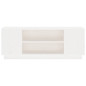 Meuble TV Blanc 110x35x40,5 cm Bois de pin massif