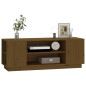 Meuble TV Marron miel 110x35x40,5 cm Bois de pin massif