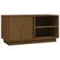 Meuble TV Marron miel 80x35x40,5 cm Bois de pin massif