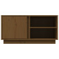 Meuble TV Marron miel 80x35x40,5 cm Bois de pin massif