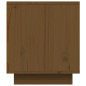 Meuble TV Marron miel 80x35x40,5 cm Bois de pin massif