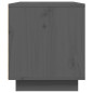 Meuble TV Gris 80x35x40,5 cm Bois de pin massif