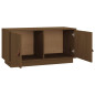 Meuble TV Marron miel 80x34x40 cm Bois de pin massif