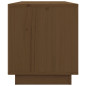 Meuble TV Marron miel 80x34x40 cm Bois de pin massif