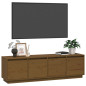 Meuble TV Marron miel 156x37x45 cm Bois de pin massif