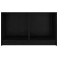 Meuble TV Noir 70x33x42 cm Bois de pin massif