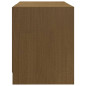 Meuble TV Marron miel 80x31x39 cm Bois de pin massif