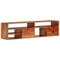 Meuble TV 140x30x35 cm Bois d'acacia massif