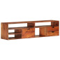 Meuble TV 140x30x35 cm Bois d'acacia massif