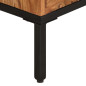 Meuble TV Marron miel et gris 110x30x50 cm Bois massif d'acacia