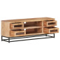 Meuble TV 110x30x40 cm Bois d'acacia massif