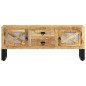 Meuble TV 110x30x45 cm Bois de manguier brut