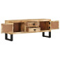 Meuble TV 110x30x45 cm Bois de manguier brut