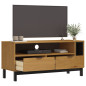 Meuble TV FLAM 110x40x50 cm bois massif de pin