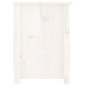 Meuble TV Blanc 103x36,5x52 cm Bois de pin massif