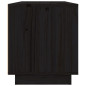 Meuble TV Noir 80x34x40 cm Bois de pin massif