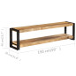 Meuble TV 150 x 30 x 40 cm Bois massif de manguier