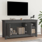 Meuble TV Gris 103x36,5x52 cm Bois de pin massif