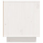 Meuble TV Blanc 110x35x40,5 cm Bois de pin massif