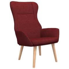 Chaise de relaxation Rouge bordeaux Tissu