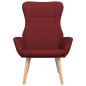 Chaise de relaxation Rouge bordeaux Tissu