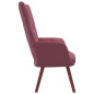 Chaise de relaxation Rose Velours