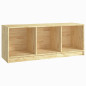 Meuble TV 104x33x41 cm bois de pin massif