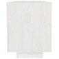 Meuble TV Blanc 110x30x40 cm Bois de pin massif