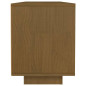 Meuble TV Marron miel 110x30x40 cm Bois de pin massif