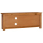 Meuble TV colonial marron clair - Bois de teck - 100x30x40 cm