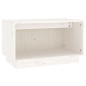 Meuble TV Blanc 60x35x35 cm Bois de pin massif