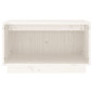 Meuble TV Blanc 60x35x35 cm Bois de pin massif