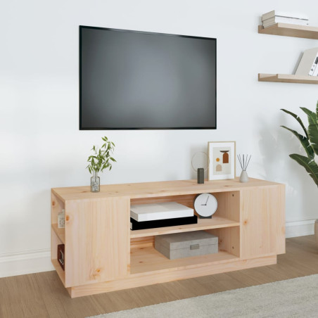 Meuble TV 110x35x40,5 cm Bois de pin massif