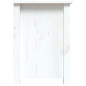 Meuble TV Blanc 103x36,5x52 cm Bois de pin massif