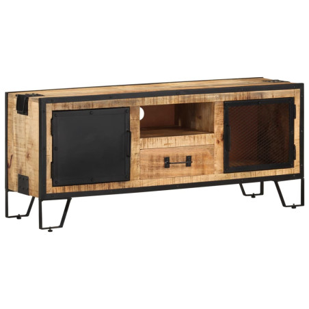 Meuble TV 110x31x46 cm Bois de manguier brut