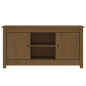 Meuble TV Marron miel 103x36,5x52 cm Bois de pin massif