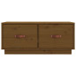 Meuble TV Marron miel 80x34x35 cm Bois de pin massif