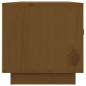 Meuble TV Marron miel 80x34x35 cm Bois de pin massif