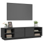 Meuble TV Gris 156x40x40 cm Bois de pin massif