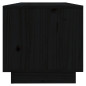 Meuble TV Noir 90x35x35 cm Bois de pin massif