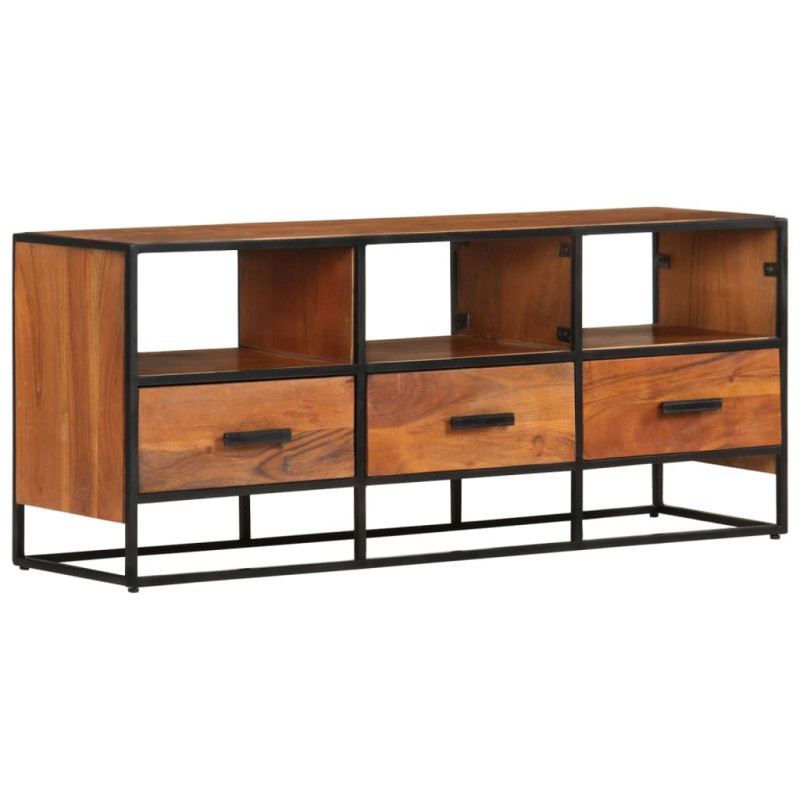 Meuble TV 110x30x45 cm Bois d'acacia massif